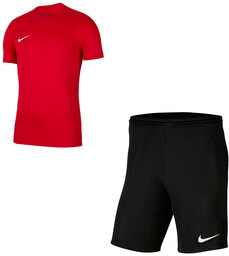 Komplet sportowy dziecięcy Nike Park czerwono-czarny