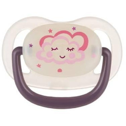 Canpol Babies Night Dreams Smoczek Uspokajający Silikonowy Różowy