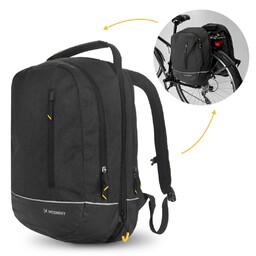 Wozinsky torba rowerowa podwójna plecak 2w1 30l czarna