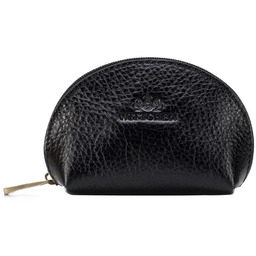 Bilonówka skórzana półokrągła czarna