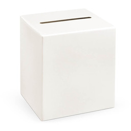 Pudełko na koperty z życzeniami, prezentami kremowe -