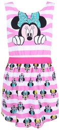 Różowo-biała sukienka w paski Myszka Minnie DISNEY 6