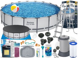 Basen Bestway 549x122 Ogrodowy Stelażowy 56462 18w1