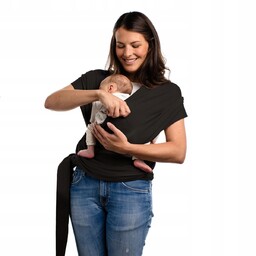 Chusta do noszenia dziecka Boba Wrap czarny