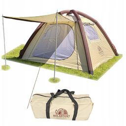 Namiot Turystyczny 3 Osobowy Kampingowy Wodoodporny Rodzinny Pompowany
