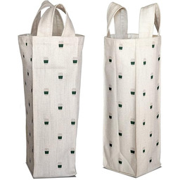 Bonamaison Bawełniana torba na wino z nadrukiem cyfrowym,