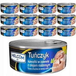 Helcom Tuńczyk kawałki w oleju roślinnym 170g x
