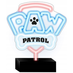 Neon LED na podstawce Psi Patrol PAW Lampka
