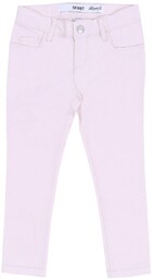 Pudrowe, jeansowe spodnie dziewczęce Denim Co