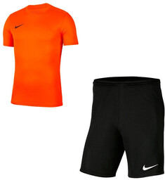 Komplet sportowy dziecięcy Nike Park pomarańczowo-czarny