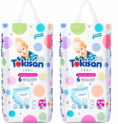 Pieluchomajtki dla niemowląt Tokisan XXL 15-23kg 6 rozmiar
