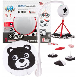 Canpol Karuzela pluszowa kontrastowa Sensory Toys