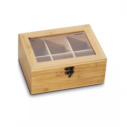 KELA-Pojemnik bambusowy na torebki herbaty Noa