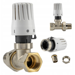 Zestaw Termostatyczny Prosty Fi 3/4 '' DN20 Głowica