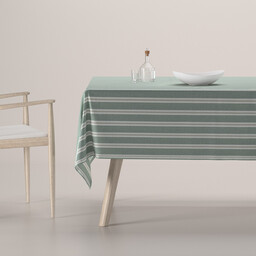 Obrus prostokątny, zielono-beżowe pasy, Scotti