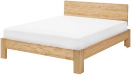 Beliani Rama łóżka jasne drewno 140x200