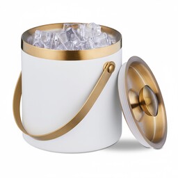 Relaxdays Pojemnik na kostki lodu, stal nierdzewna, podwójne