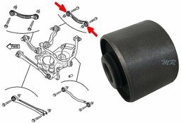 Tuleja wahacza tylnego górnego poprzecznego Dodge Challenger