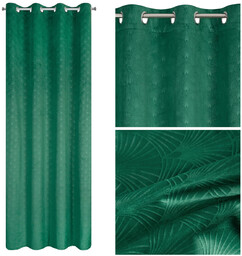 Zasłona Velvet Julia 140 x 250 Przelotka Zielony