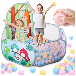 KOLOROWY SUCHY BASEN NAMIOT NA KULKI DLA DZIECI