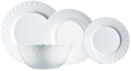 Porcelanowy zestaw obiadowy 19 sztuk Luminarc kuchnia zastawa