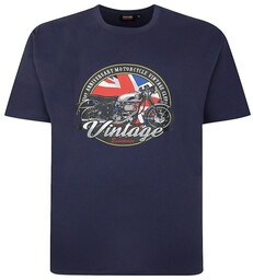 Koszulka Męska T-shirt z Nadrukiem Niebieski ESPIONAGE