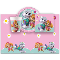 Zestaw obrus + kubeczki + talerzyki + serwetki