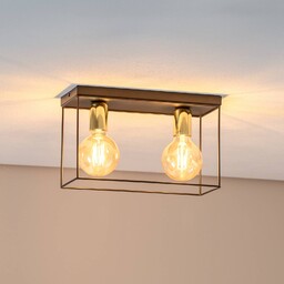 Lampa sufitowa Anna Luminex, możliwość ściemniania, czarny, salon