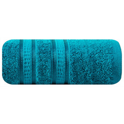 Eurofirany Ręcznik Mila 50x90 turkusowy bambusowy frotta 500g/m2