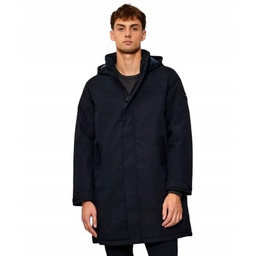 TOMMY HILFIGER GRANATOWA KURTKA PARKA Z KAPTUREM