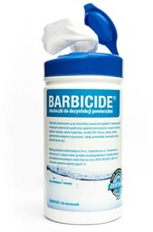 BARBICIDE WIPES Chusteczki do dezynfekcji powierzchni 120szt