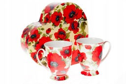 Carmani 2 Kubki Porcelanowe Maki Kubek