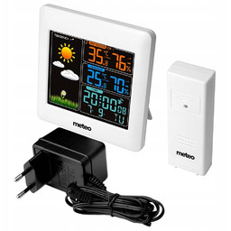 Stacja Pogody Meteo SP93 Dcf Czujnik Zasilacz