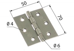 Zawias meblowy splatany AMIG 2002, 70x50, INOX (5330)