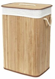 Compactor Kosz na brudne ubrania Bamboo prostokątny, naturalny,