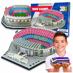 PUZZLE 3D MODEL DIY FC BARCELONA STADION PIŁKARSKI