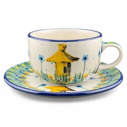 Filiżanka ze spodkiem Unikat Ul 200 ml dek.