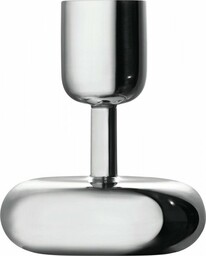 Iittala NAPPULA Świecznik Niski / Srebrny