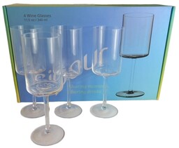 Kieliszki do Wina Szampana Szklane 375 ml 4