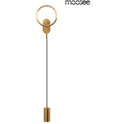 MOOSEE lampa ścienna COMO złota, dwupunktowa LED, E27,