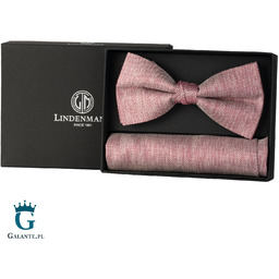 Zestaw Różowa muszka i poszetka L1012