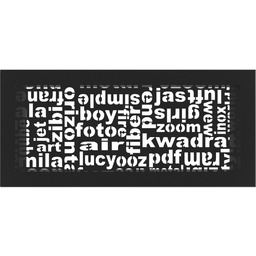 Kratka Wentylacyjna Kominkowa Abc 17X37 Czarna