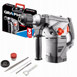 Młot udarowy Sds+ 1500W, 4,5J, walizka Graphite