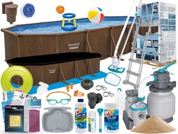 Basen Bestway 732x366x132 Ogrodowy Stelażowy 561CW 24w1