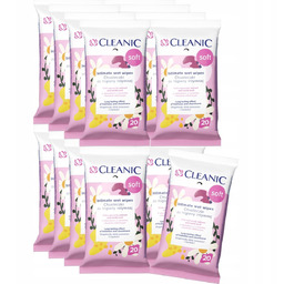 16 x Cleanic Soft Chusteczki do higieny intymnej