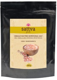 Różowa sól himalajska gruboziarnista, Sattva, 500g