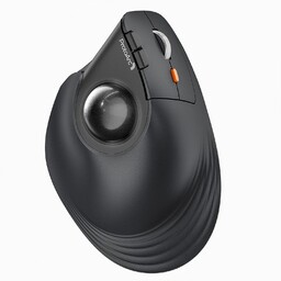 Pionowa bezprzewodowa mysz typu trackball, 2.4G USB/2xBluetooth