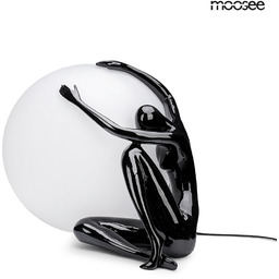 UOMO 50 lampa podłogowa H35.5cm, biała kula fi35cm,