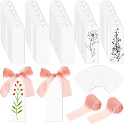 Yeaqee 100 przezroczystych akrylowych zakładek, półfabrykaty, przezroczyste akrylowe