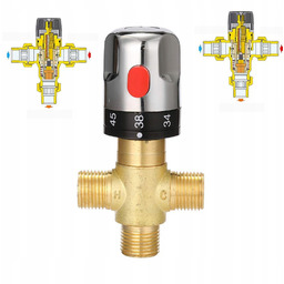 Termostatyczny Zawór Mieszający 1/2 Z Mosiądzu